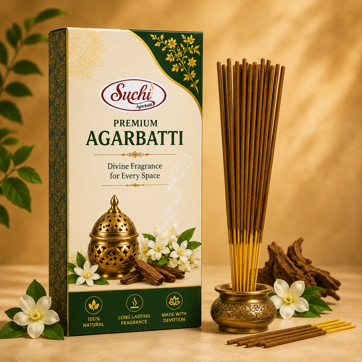 Suchi Agarbatti fragrance and devotional lifestyle presentation