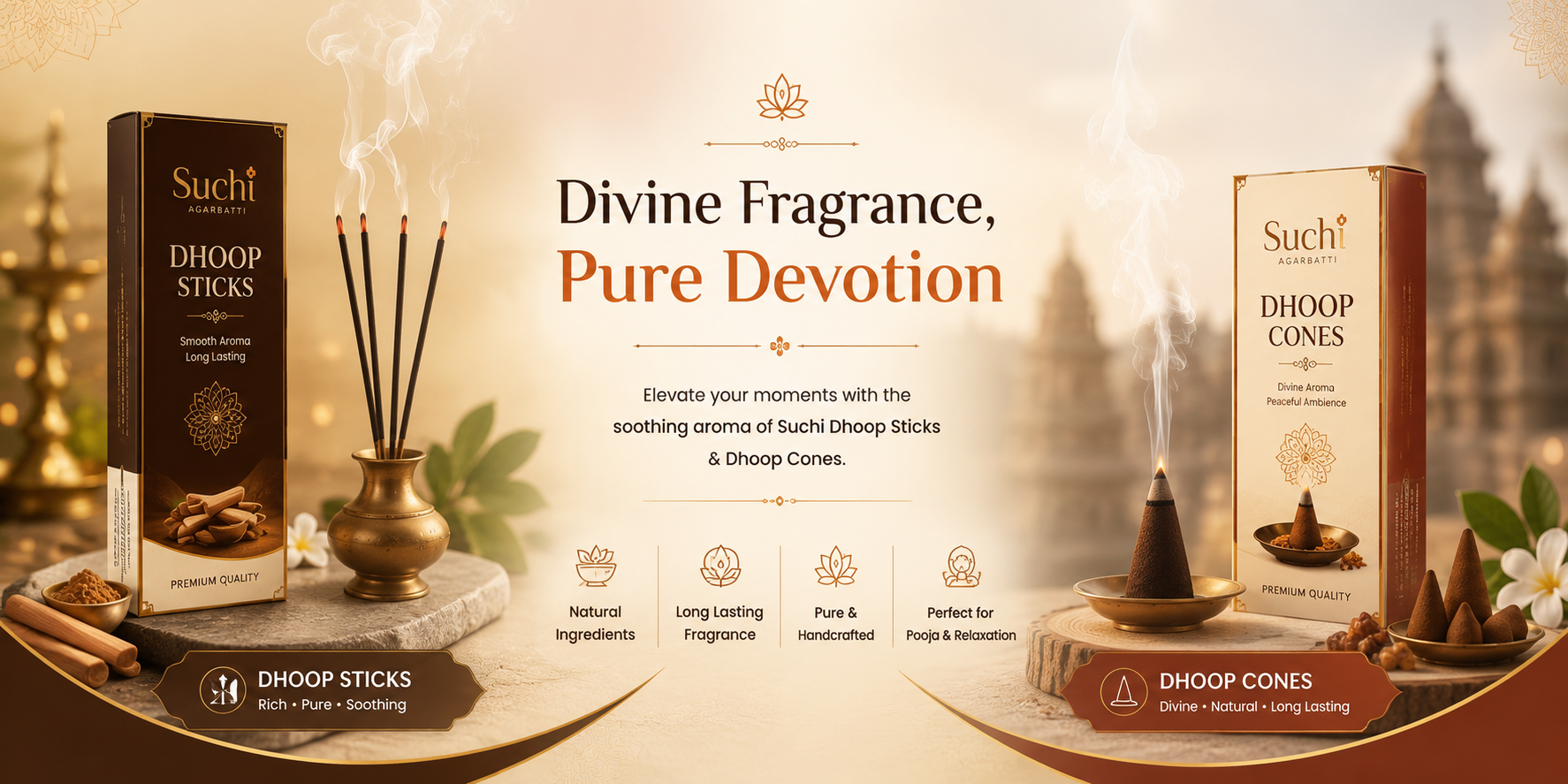Suchi Agarbatti premium fragrance collection